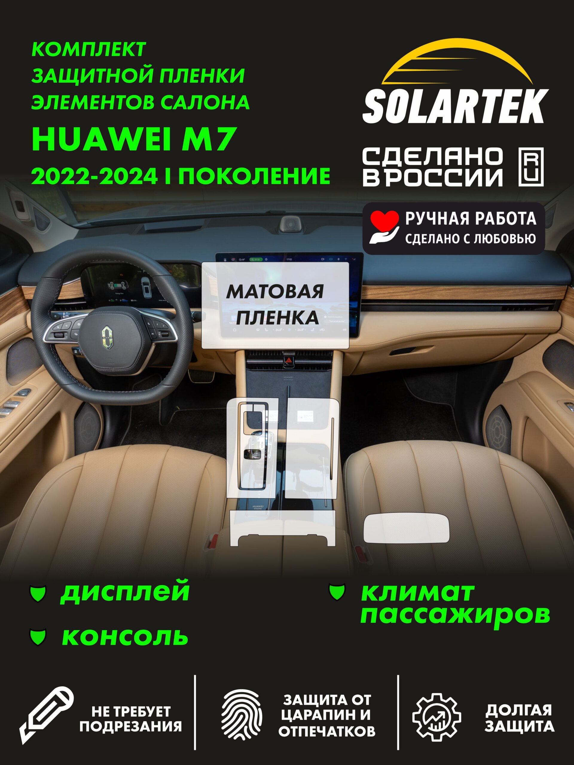 Матовая пленка интерьера Huawei M7