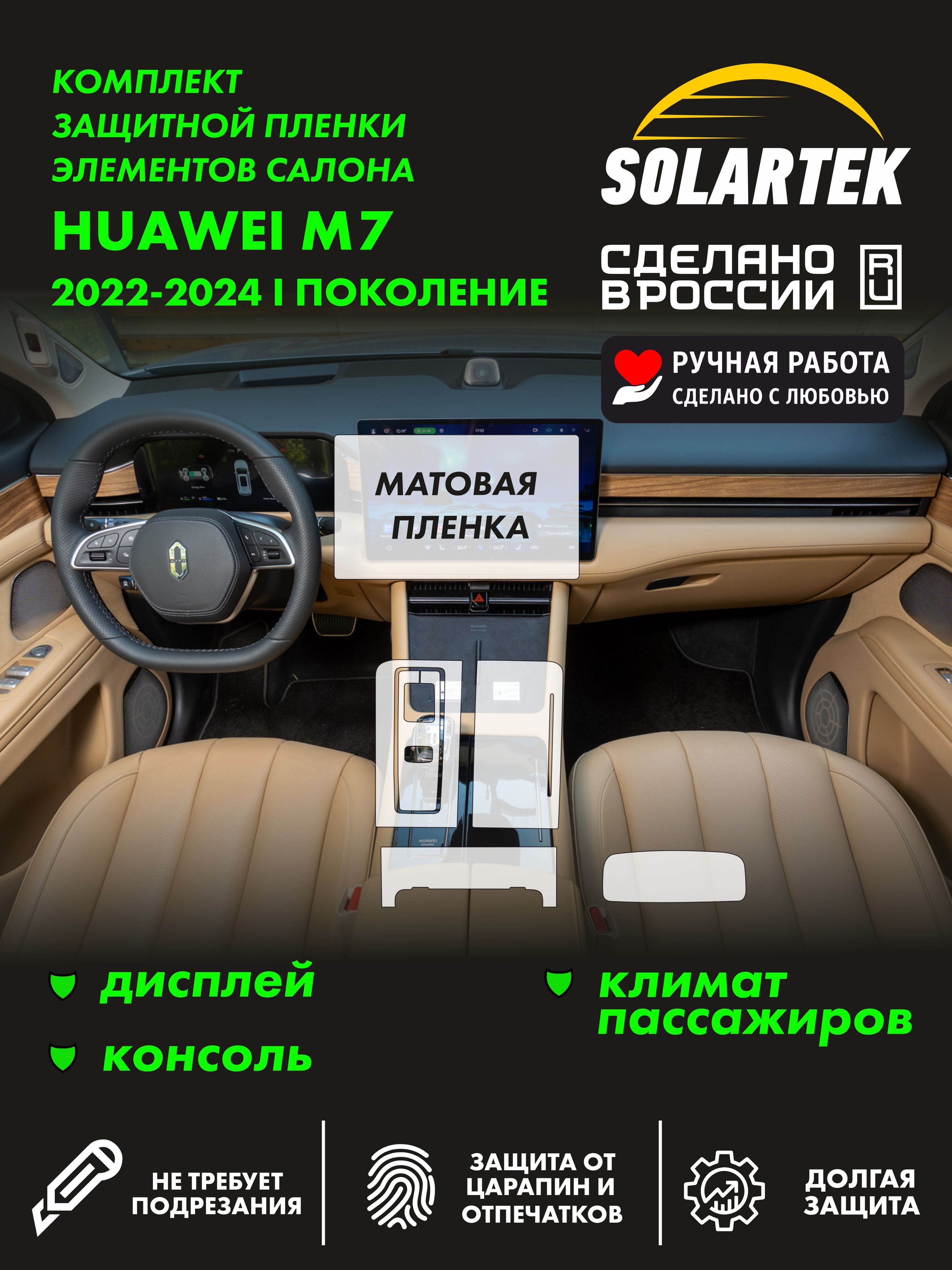 Матовая пленка интерьера Huawei M7
