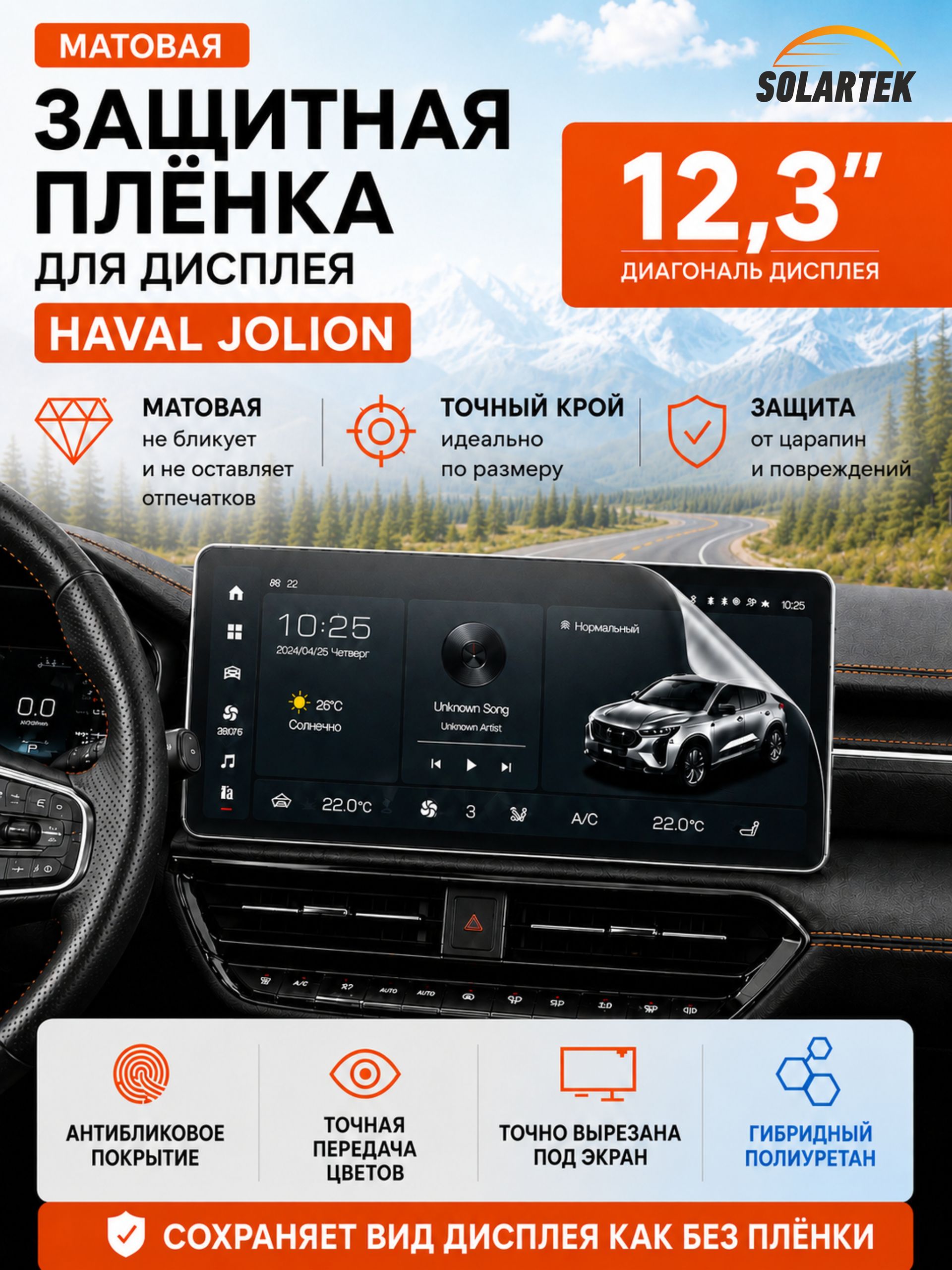 Пленка интерьера Haval Jolion 12.3