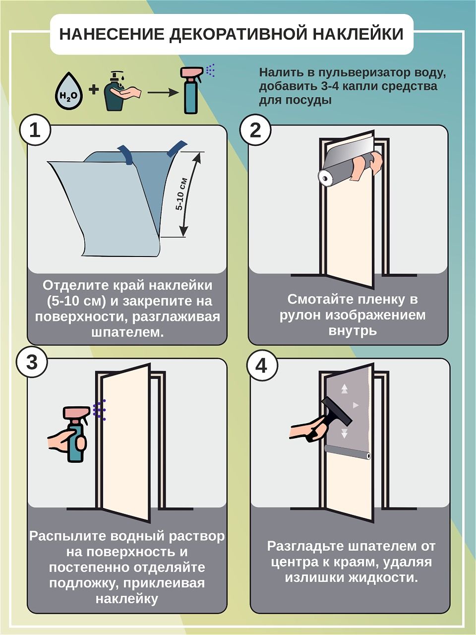 Декоративная наклейка для интерьера — фото 15
