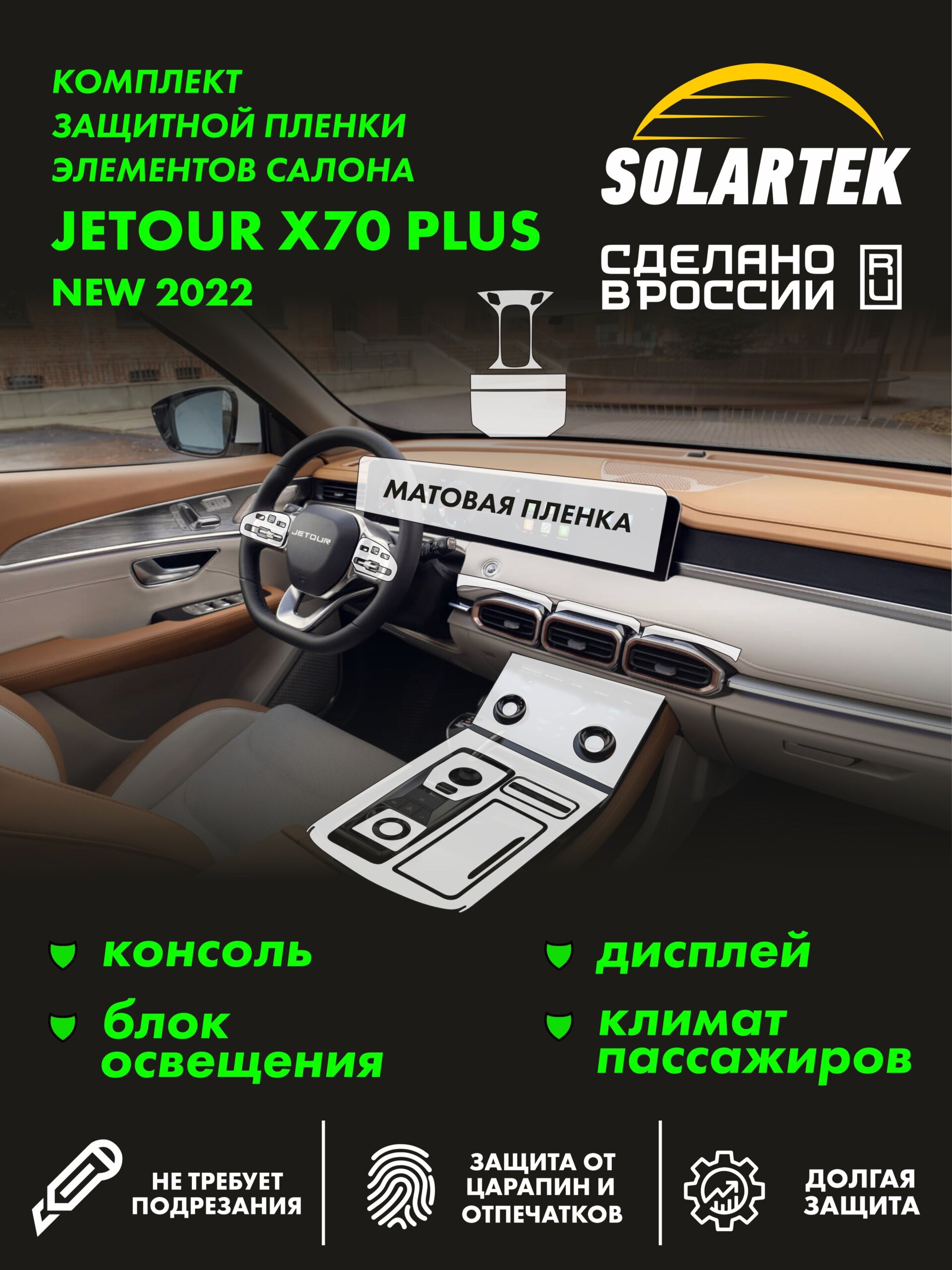 Пленка интерьера JETOUR X70 Plus 2022 New