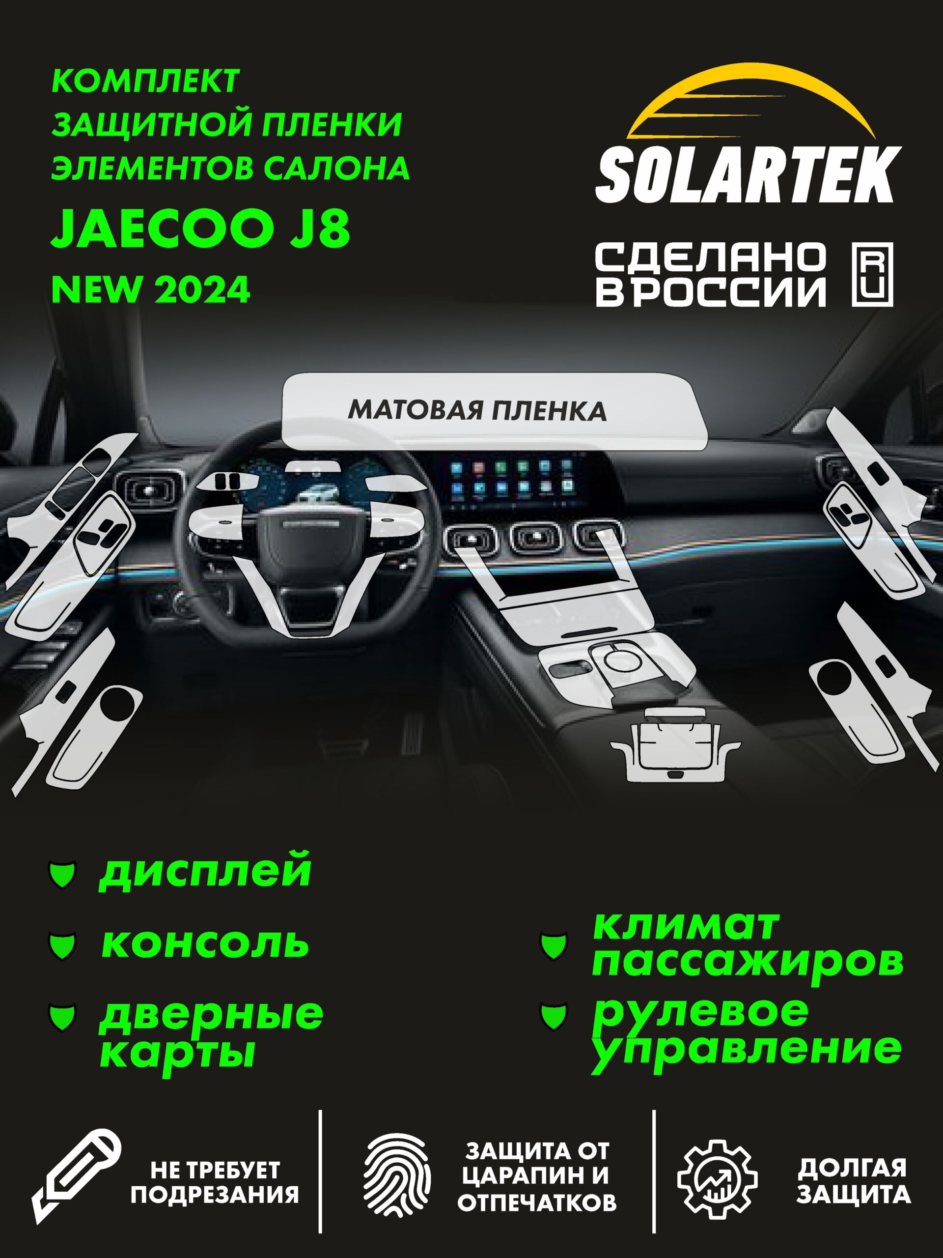 Пленка интерьера JAECOO J8 2024 New