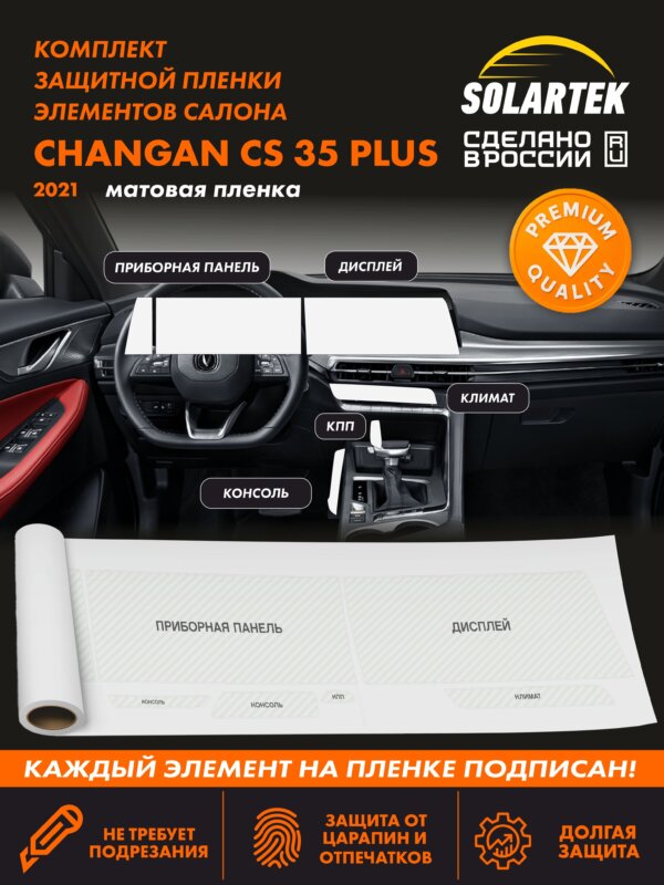 Пленка интерьера CHANGAN CS35 Plus 2021 New Premium