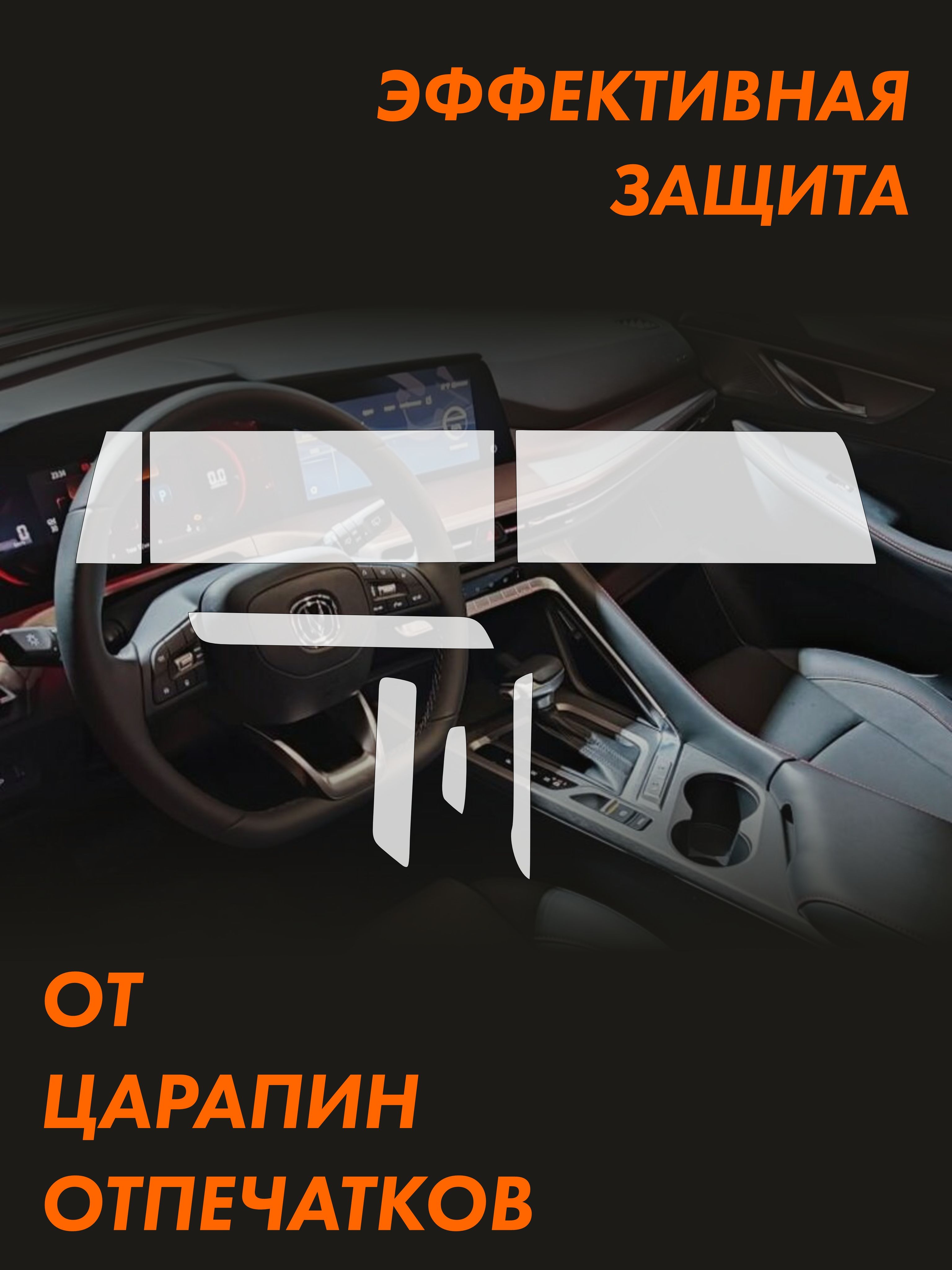 Пленка интерьера CHANGAN CS35 Plus 2021 New Premium — фото 3