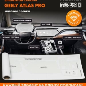 Пленка интерьера GEELY Atlas Pro Premium (BelGee X70)
