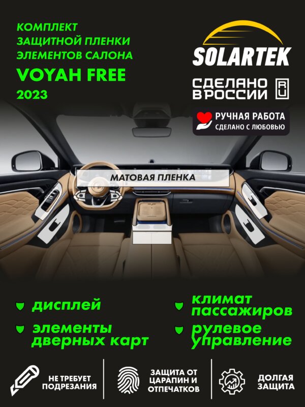 Пленка интерьера Voyah Free 2023