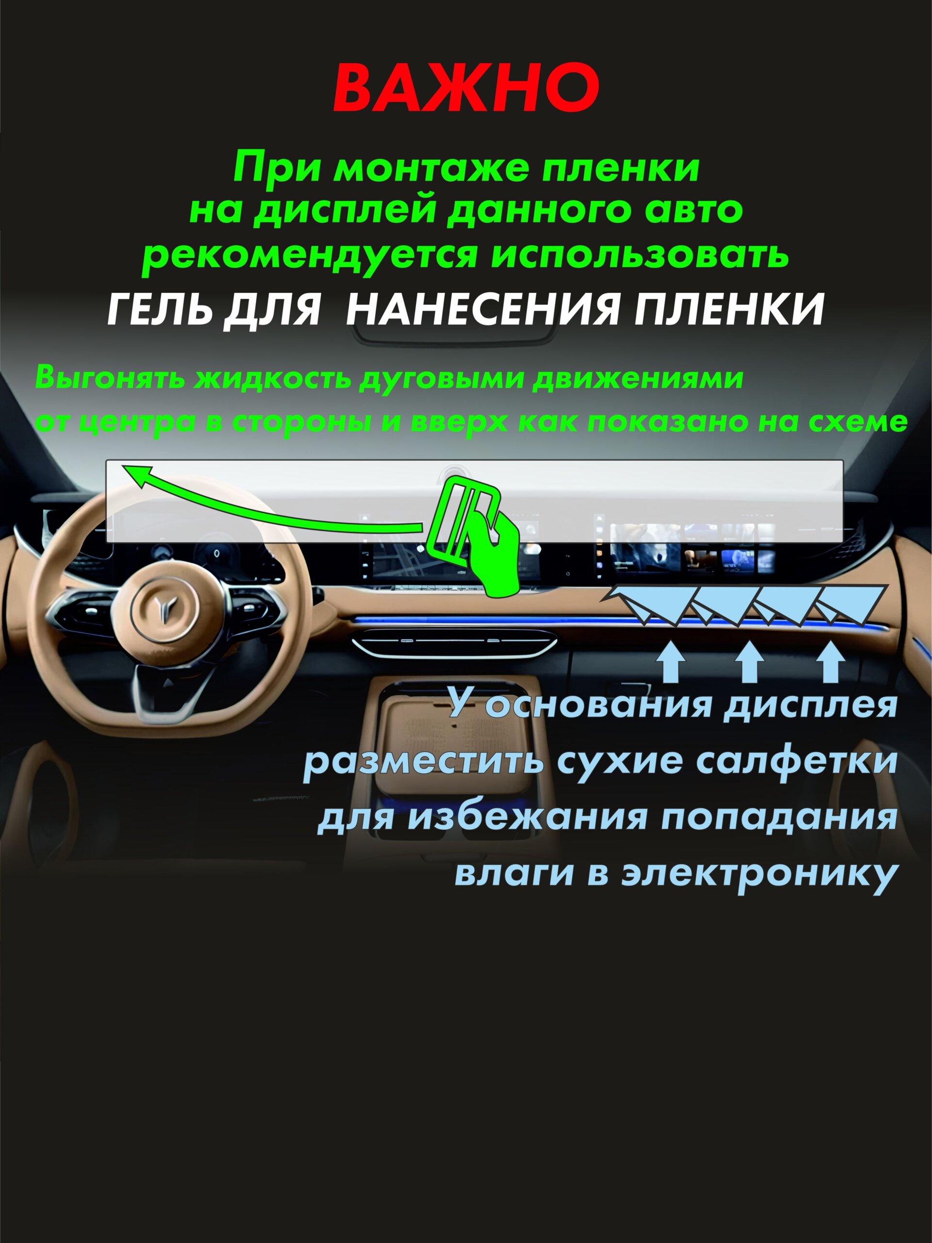 Пленка на дисплей Voyah Free 2023 — фото 2